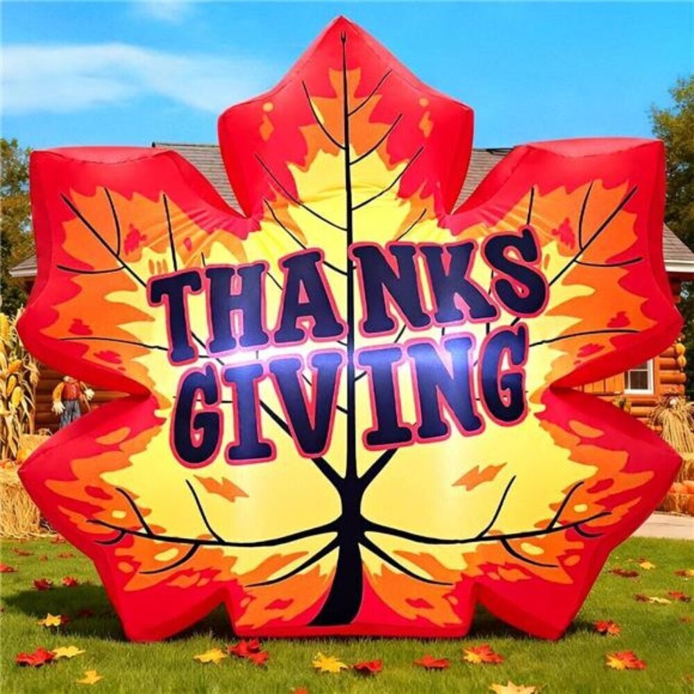 4.7FT Fall Maple Leaf Inflatable Thanksgiving Yard Decor